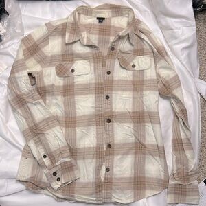 Patagonia button down flannel. Organic cotton. Item 094